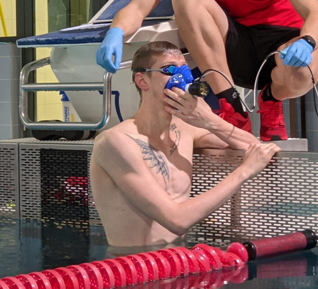 Florian Wellbrock swimmer using Cosmed